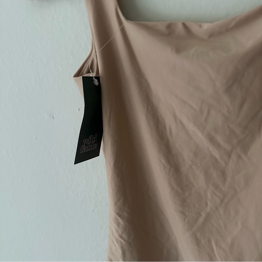 Wild Fable Contour Thong Bodysuit in Beige Size medium nwt - Picture 7 of 7
